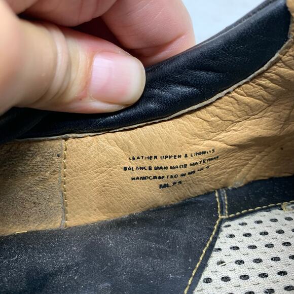 Born W3540 Stitched 5-Eye Plain Toe Driving Walking Oxfords Black Leather size 9 - Picture 3 of 9